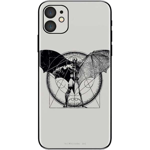 DC Comics Batman Skeleton diagram Art iPhone 11 Skin